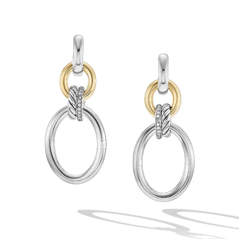 Shine Without Limits – Jewelry Sale Happening Now DY Mercer? Circular Drop Earrings in Sterling Silver with 18K Yellow Gold and Diamonds, 50mm Shine Without Limits – Jewelry Sale Happening Now DY Mercer? Circular Drop Earrings in Sterling Silver with 18K Yellow Gold and Diamonds, 50mm