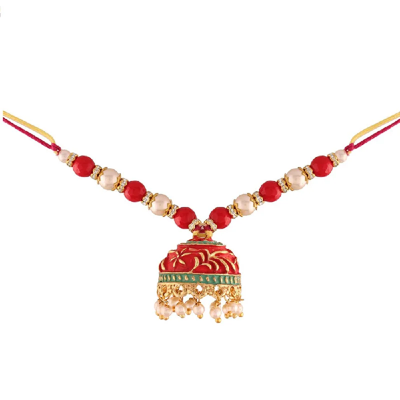Seasonal Jewelry Clearance – Best Styles At The Lowest Prices Etnico Gold Plated Hanging Traditional Pearl Kundan Meenakari Studded Lumba Rakhi for Bhabhi (R049-L) (Pack of 1 Lumba) Seasonal Jewelry Clearance – Best Styles At The Lowest Prices Etnico Gold Plated Hanging Traditional Pearl Kundan Meenakari Studded Lumba Rakhi for Bhabhi (R049-L) (Pack of 1 Lumba)