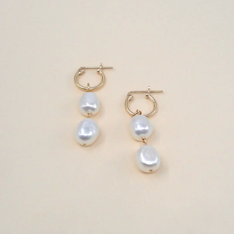 Jewelry Clearance Event – Stock Up Before It's Over Gold Filled Double Pearl Hoops Wholesale Jewelry Clearance Event – Stock Up Before It's Over Gold Filled Double Pearl Hoops Wholesale
