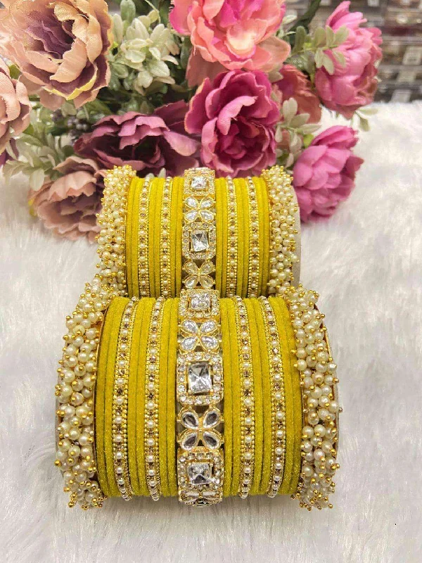 Exclusive Jewelry Sale – Sparkle For Less Haldi Look Designer Rajwadi Chooda