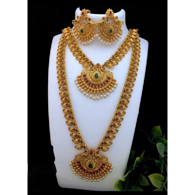 Exclusive Jewelry Sale Event – Shop Now India Art Gold Plated Bridal Set
