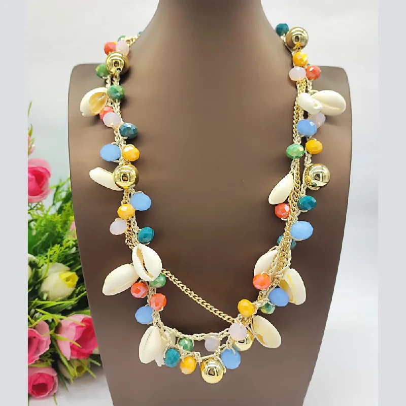 Your Dream Jewelry At Dream Prices JCM Gold Plated Designer Pearls Long Necklace