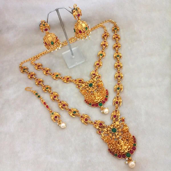 High-End Sparkle, Low-End Prices – Jewelry Sale Live Kriaa Maroon Stone Double Gold Plated Necklace Set - 1113712 High-End Sparkle, Low-End Prices – Jewelry Sale Live Kriaa Maroon Stone Double Gold Plated Necklace Set - 1113712