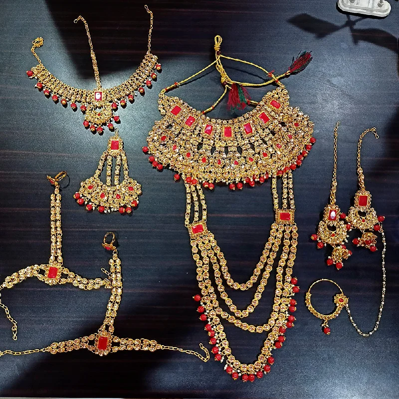 Chic, Trendy, And Affordable Jewelry Sale Kumavat Jewels Designer LCT Kundan Bridal Jewellery Set Chic, Trendy, And Affordable Jewelry Sale Kumavat Jewels Designer LCT Kundan Bridal Jewellery Set