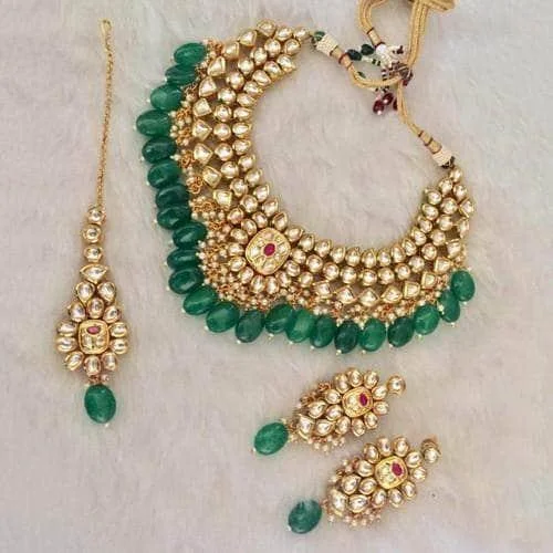 Unique Jewelry For Less – Shop The Sale Now Kundan Square Jadau Necklace Set