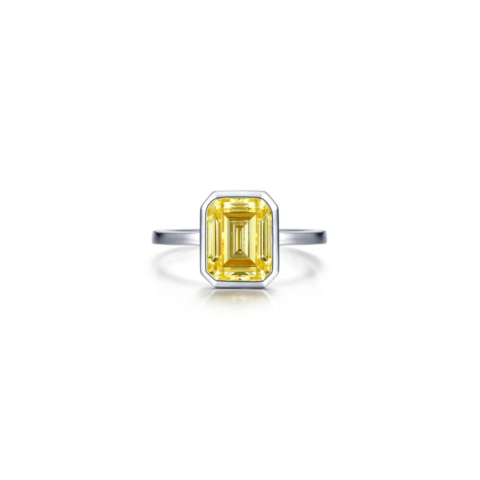 Sparkle For Less – Shop Jewelry Deals Now Lafonn Canary Emerald-Cut Bezel-Set Ring R2038CAP05 Sparkle For Less – Shop Jewelry Deals Now Lafonn Canary Emerald-Cut Bezel-Set Ring R2038CAP05