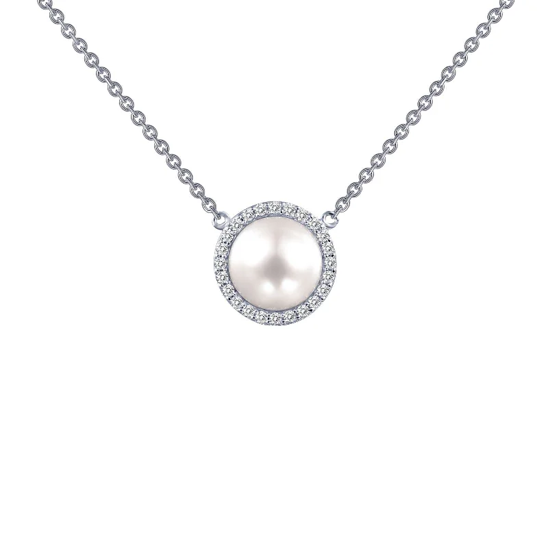 Timeless Jewelry, Timeless Savings – Don't Wait Lafonn Simulated Diamond & Cultured Freshwater Pearl Necklace N0029CLP Timeless Jewelry, Timeless Savings – Don't Wait Lafonn Simulated Diamond & Cultured Freshwater Pearl Necklace N0029CLP