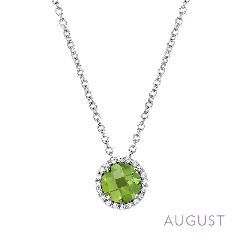 Versatile Layering Jewelry For Effortless Chic Lafonn Simulated Diamond & Genuine Peridot Birthstone Necklace - August BN001PDP Versatile Layering Jewelry For Effortless Chic Lafonn Simulated Diamond & Genuine Peridot Birthstone Necklace - August BN001PDP