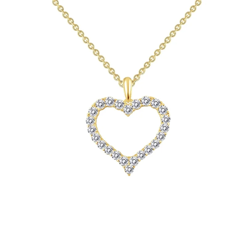 Chic And Stylish Jewelry At Exclusive Prices Lafonn Simulated Diamond Open Heart Pendant Necklace P0146CLG Chic And Stylish Jewelry At Exclusive Prices Lafonn Simulated Diamond Open Heart Pendant Necklace P0146CLG