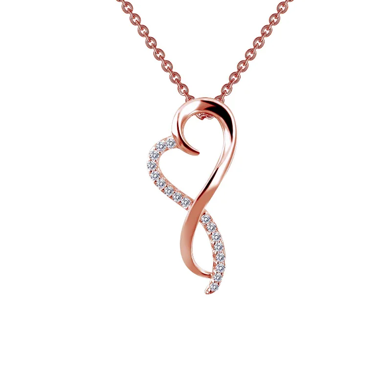 Affordable Luxury Jewelry For Every Occasion Lafonn Simulated Diamond Infinity Heart Necklace P0151CLR