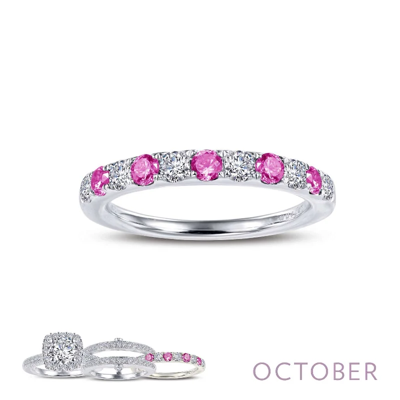 Elegant Rose Gold Jewelry For A Stylish Touch Lafonn Simulated Diamond & Pink Tourmaline Birthstone Stackable Ring BR004TMP Elegant Rose Gold Jewelry For A Stylish Touch Lafonn Simulated Diamond & Pink Tourmaline Birthstone Stackable Ring BR004TMP