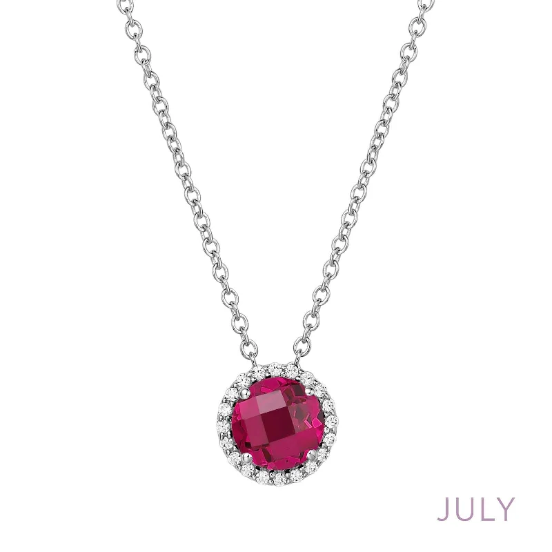 Luxury Jewelry Now At Special Promotional Rates Lafonn Simulated Diamond & Ruby Birthstone Necklace - July BN001RBP Luxury Jewelry Now At Special Promotional Rates Lafonn Simulated Diamond & Ruby Birthstone Necklace - July BN001RBP