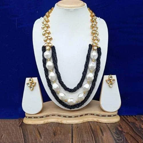 High-Quality Gemstone Jewelry For Special Occasions Long Twist Big Pearl Necklace And Earring Set High-Quality Gemstone Jewelry For Special Occasions Long Twist Big Pearl Necklace And Earring Set