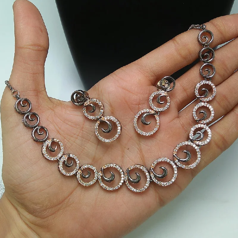 Fashion-Forward Jewelry At Exclusive Discounts Manisha Jewellery 2Tone Plated Austrian Stone Necklace Set Fashion-Forward Jewelry At Exclusive Discounts Manisha Jewellery 2Tone Plated Austrian Stone Necklace Set