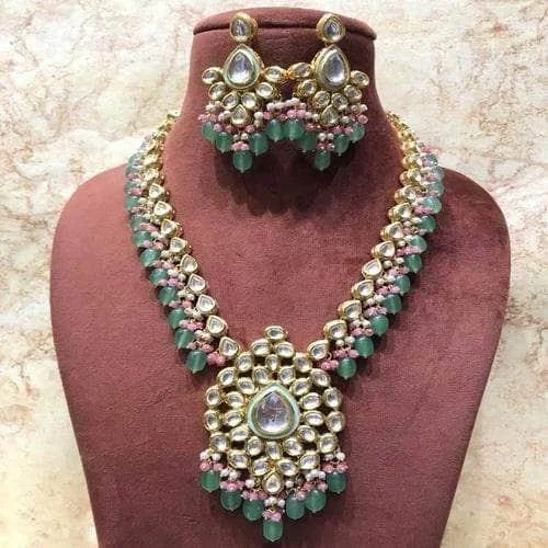 Unbeatable Offers On Luxury And Everyday Jewelry Meena Kundan Pendant Necklace