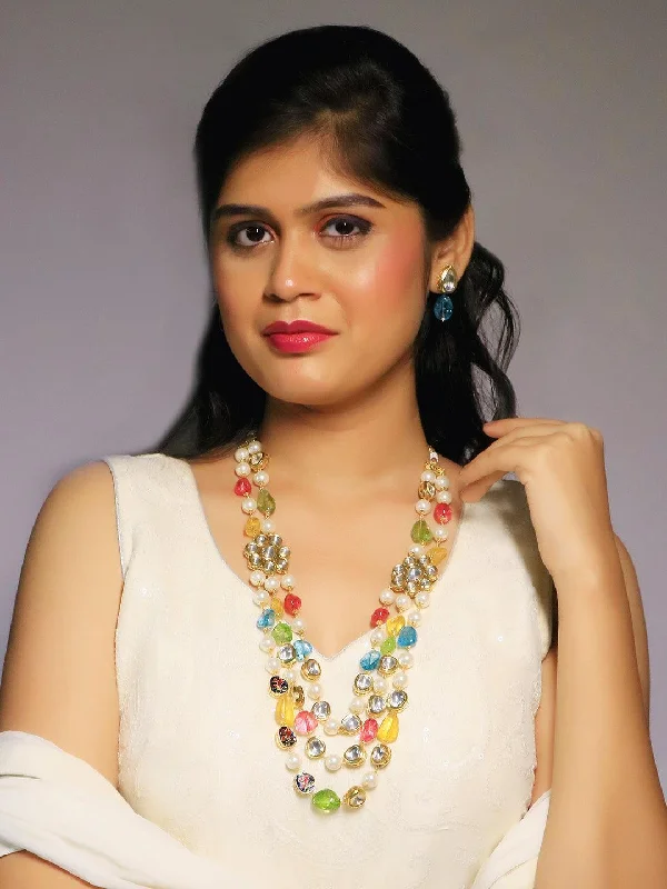 Don't Miss Out On Bestselling Jewelry At Special Prices Multi Colored Triple Layered Necklace Don't Miss Out On Bestselling Jewelry At Special Prices Multi Colored Triple Layered Necklace