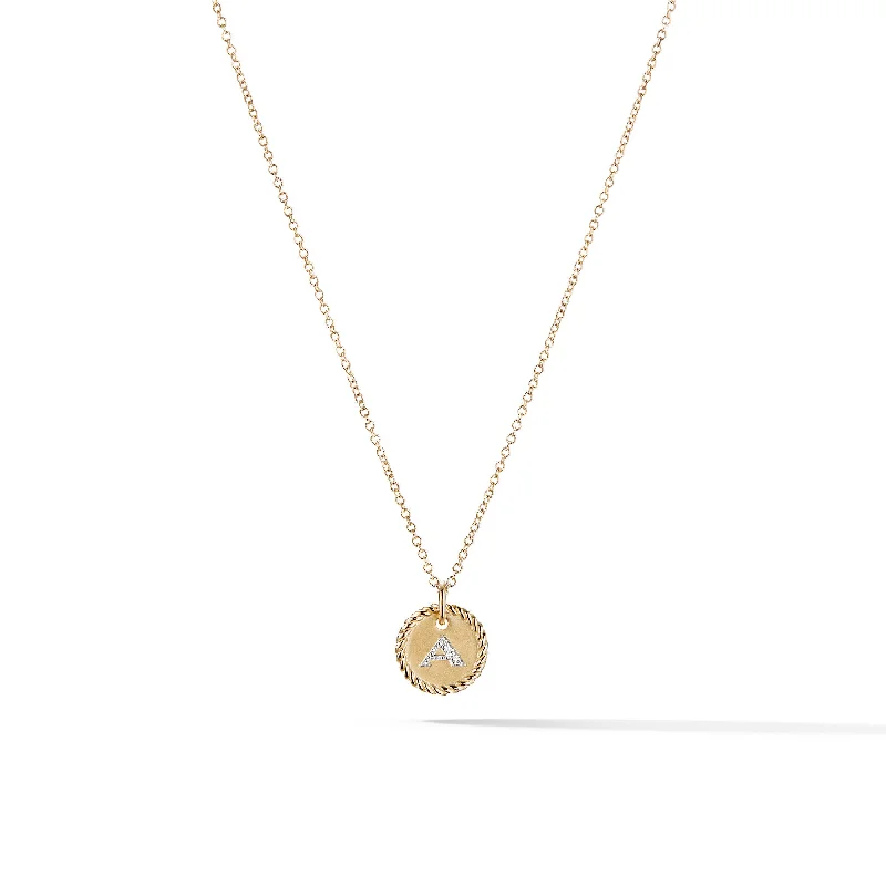 Jewelry Clearance Sale – Final Reductions Initial Charm Necklace in 18K Yellow Gold with Diamond A Jewelry Clearance Sale – Final Reductions Initial Charm Necklace in 18K Yellow Gold with Diamond A