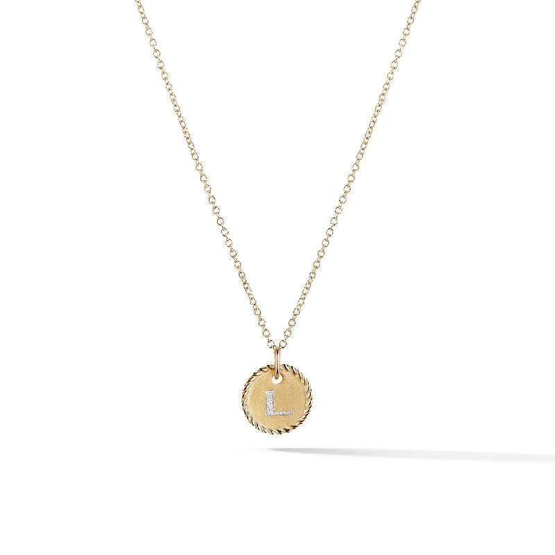 Dazzling Deals On Necklaces, Bracelets, And More Initial Charm Necklace in 18K Yellow Gold with Diamond L Dazzling Deals On Necklaces, Bracelets, And More Initial Charm Necklace in 18K Yellow Gold with Diamond L