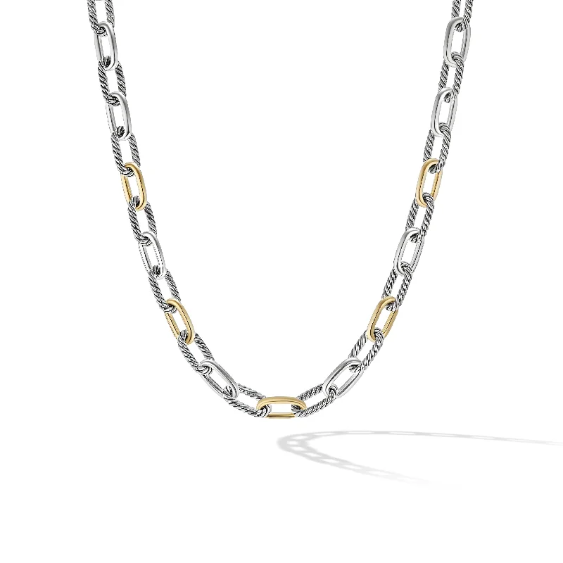 Unmissable Jewelry Sale – Shop Before It's Too Late DY Madison® Chain Necklace in Sterling Silver with 18K Yellow Gold\, 11mm Unmissable Jewelry Sale – Shop Before It's Too Late DY Madison® Chain Necklace in Sterling Silver with 18K Yellow Gold\, 11mm