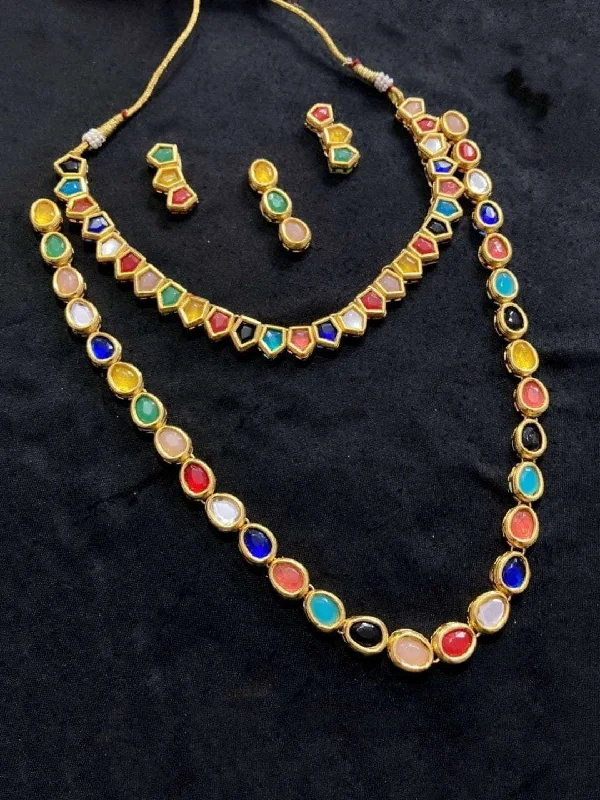 Shop Elegant Jewelry At Unbeatable Prices Navaratna Bridal Necklace Set