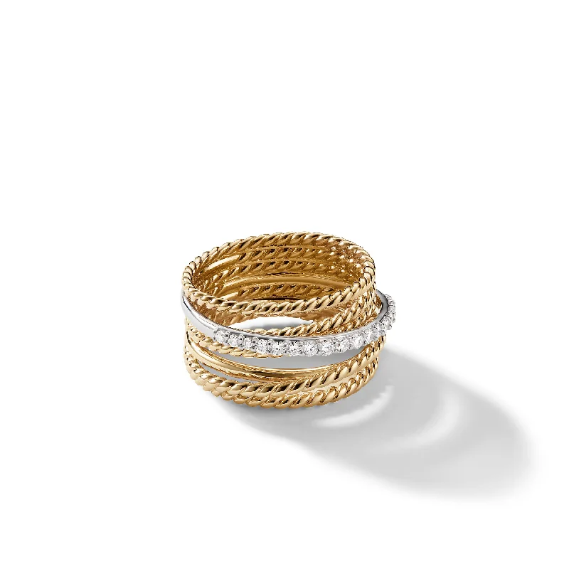 Jewelry Clearance Event – Last Chance For Stunning Deals Crossover Ring in 18K Yellow Gold with Diamonds\, 12mm Jewelry Clearance Event – Last Chance For Stunning Deals Crossover Ring in 18K Yellow Gold with Diamonds\, 12mm