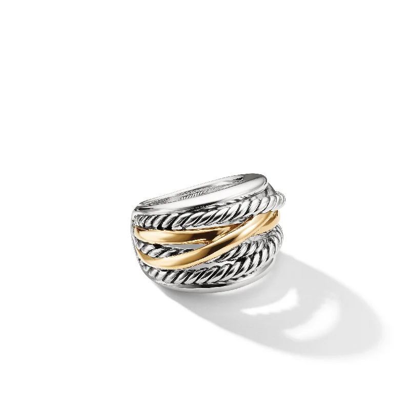 Exclusive Jewelry Sale – Grab Timeless Pieces Now Crossover Ring in Sterling Silver with 14K Yellow Gold\, 17mm Exclusive Jewelry Sale – Grab Timeless Pieces Now Crossover Ring in Sterling Silver with 14K Yellow Gold\, 17mm