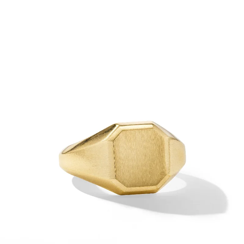 Trending Jewelry Now Available At Exclusive Prices Streamline® Signet Ring in 18K Yellow Gold\, 14mm Trending Jewelry Now Available At Exclusive Prices Streamline® Signet Ring in 18K Yellow Gold\, 14mm