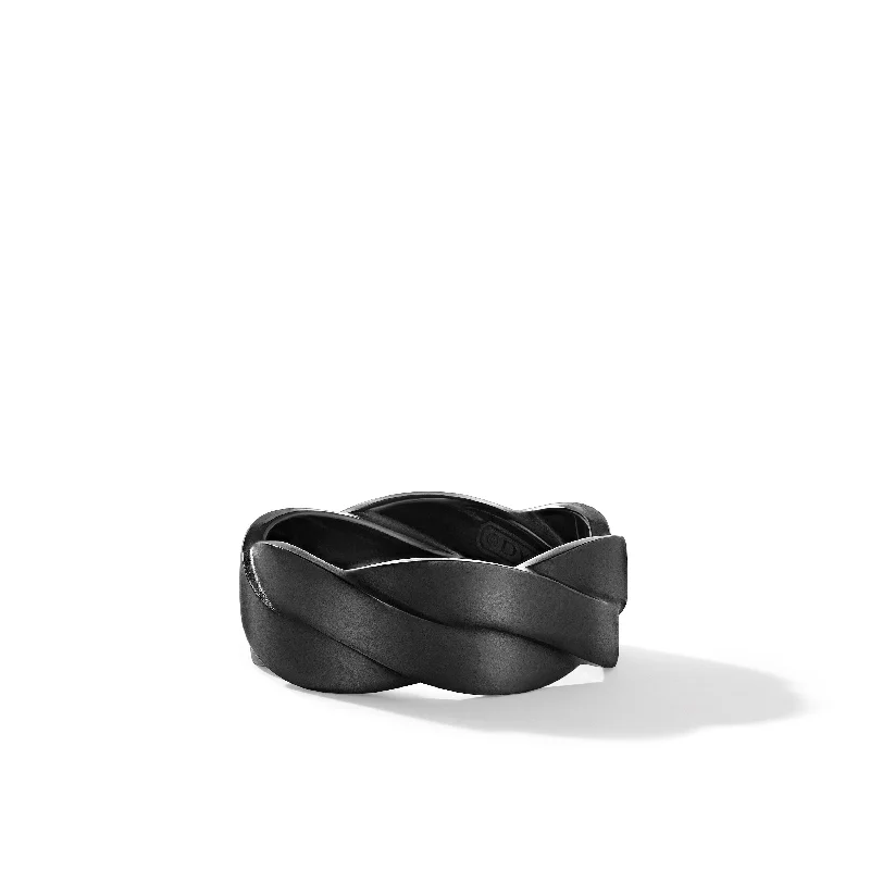 Chic And Stylish Jewelry At Discounted Prices DY Helios™ Band Ring in Black Titanium\, 9mm Chic And Stylish Jewelry At Discounted Prices DY Helios™ Band Ring in Black Titanium\, 9mm