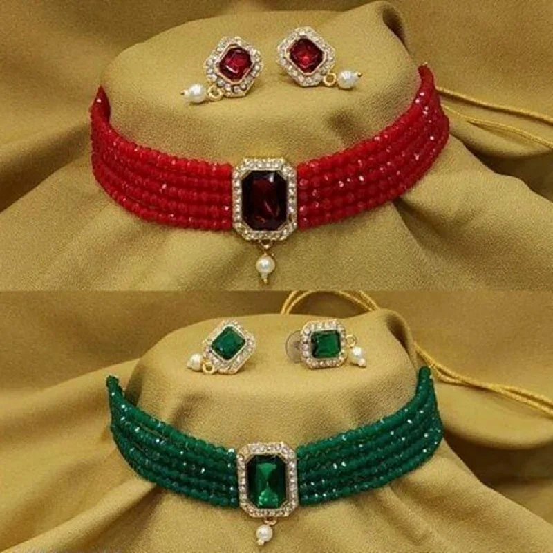 The Biggest Jewelry Sale Of The Year Is Here Raj Creations Austrian Stone & Beads Necklace Combo The Biggest Jewelry Sale Of The Year Is Here Raj Creations Austrian Stone & Beads Necklace Combo