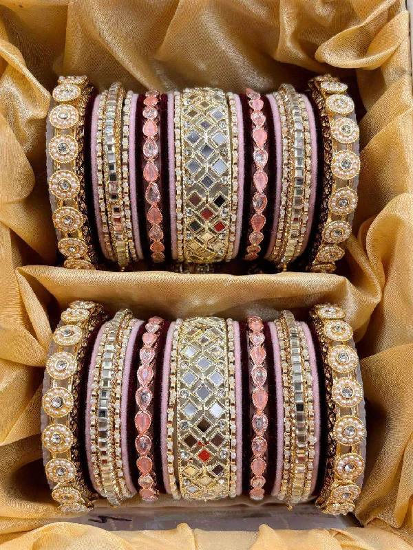 Premium Jewelry, Premium Discounts – Act Fast Red And Beige Bridal Rajwadi Chooda