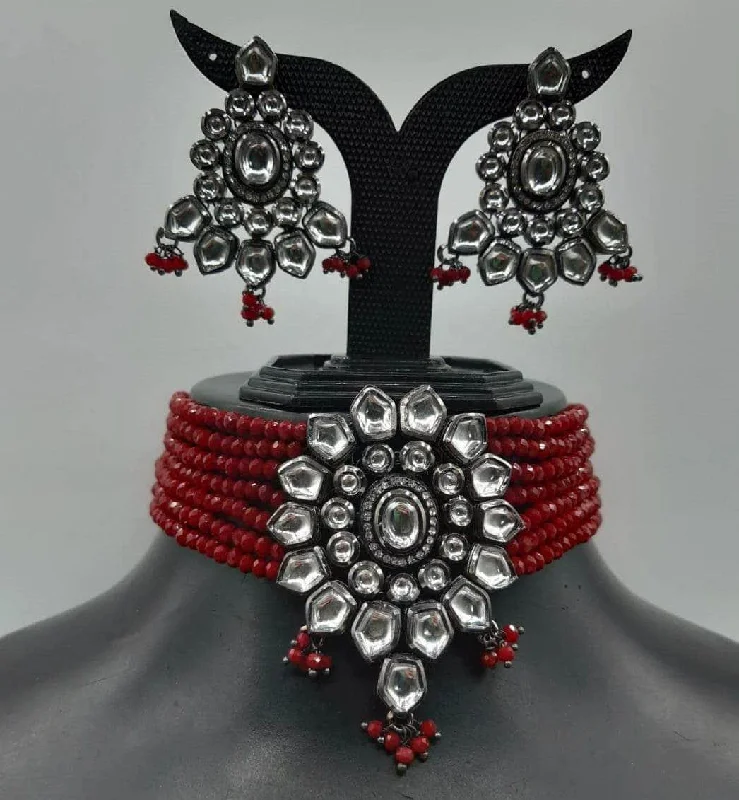 Get The Best Deals On Timeless Jewelry Pieces Rodium Pendant Choker Set