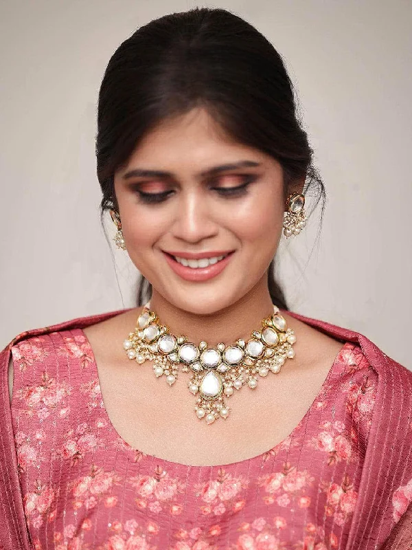 Huge Savings On Premium Jewelry Styles Round Kundan Single Pendant Drop Necklace