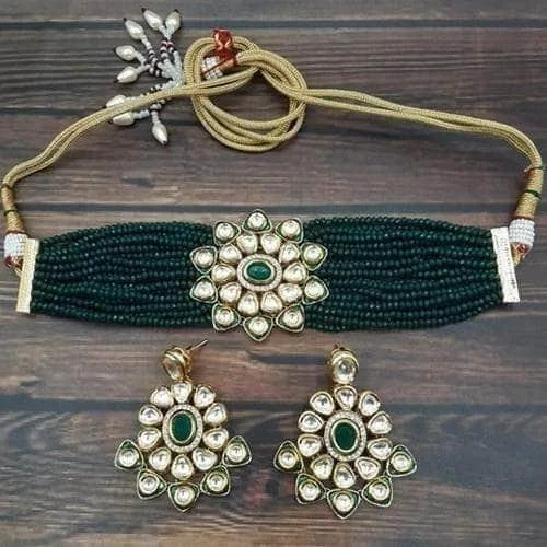 Shine In Style – Shop Jewelry Discounts Today Round Meena Pendant Choker Set