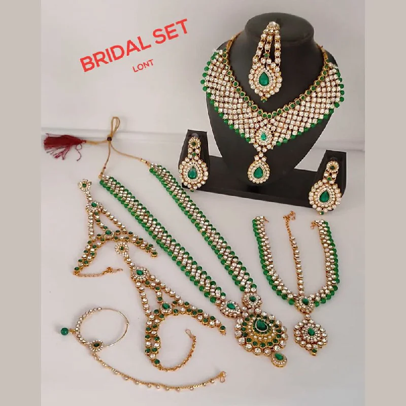 Timeless Elegance At Unbelievable Discounts Sai Fashion Gold Plated Designer Crystal Stone Bridal Set