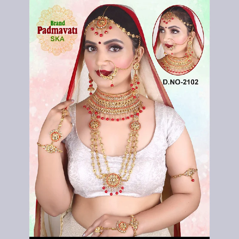 The Perfect Jewelry Piece At The Perfect Price Sai Fashion Gold Plated Kundan Stone & Beads Bridal Jewellery Set The Perfect Jewelry Piece At The Perfect Price Sai Fashion Gold Plated Kundan Stone & Beads Bridal Jewellery Set