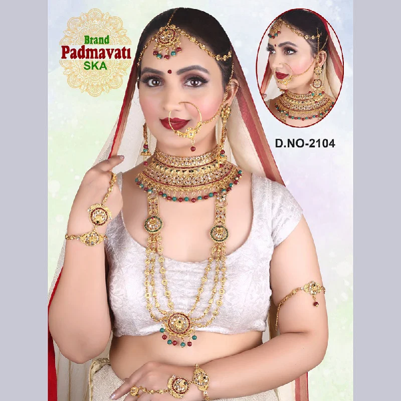 Special Sale On Handcrafted Jewelry – Shop Today Sai Fashion Gold Plated Kundan Stone & Beads Bridal Jewellery Set Special Sale On Handcrafted Jewelry – Shop Today Sai Fashion Gold Plated Kundan Stone & Beads Bridal Jewellery Set