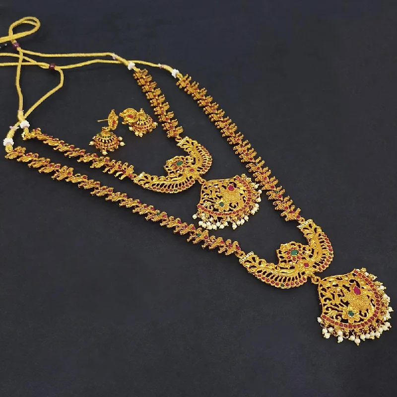 Exclusive Jewelry Sale – Grab Timeless Pieces Now Kriaa Gold Plated Green & Pink & Pearl Double Necklace Set - 1116002 Exclusive Jewelry Sale – Grab Timeless Pieces Now Kriaa Gold Plated Green & Pink & Pearl Double Necklace Set - 1116002