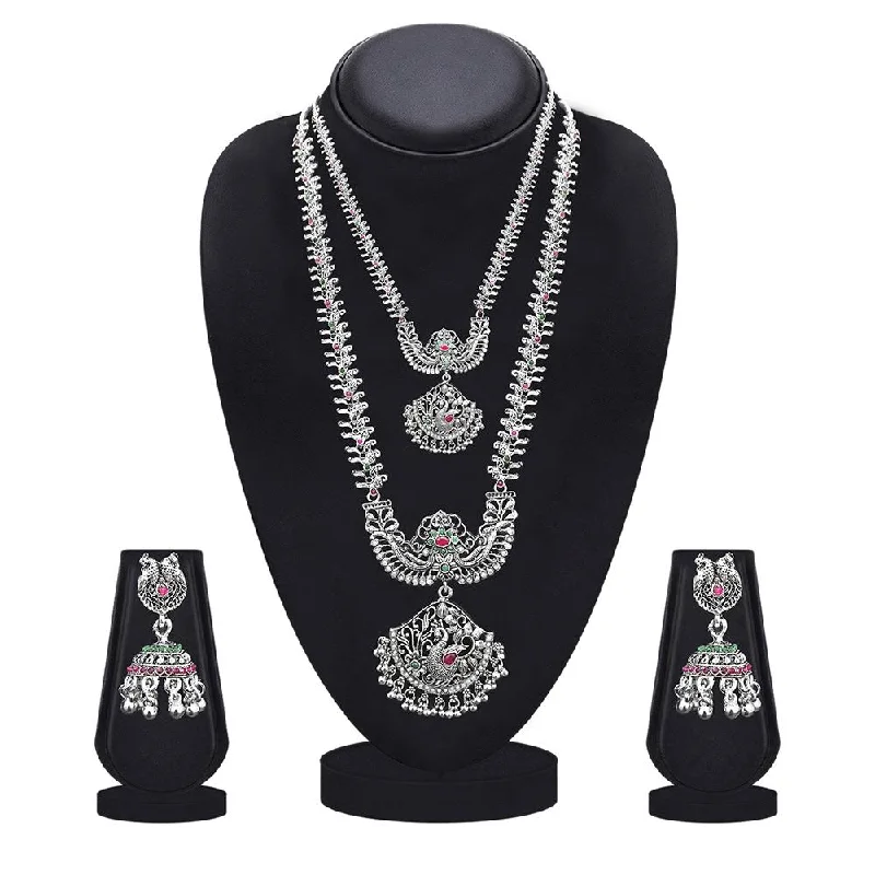 Best Jewelry Sale Prices – Limited-Time Offer Kriaa Silver Plated Green & Pink & Pearl Double Necklace Set - 1116002A Best Jewelry Sale Prices – Limited-Time Offer Kriaa Silver Plated Green & Pink & Pearl Double Necklace Set - 1116002A
