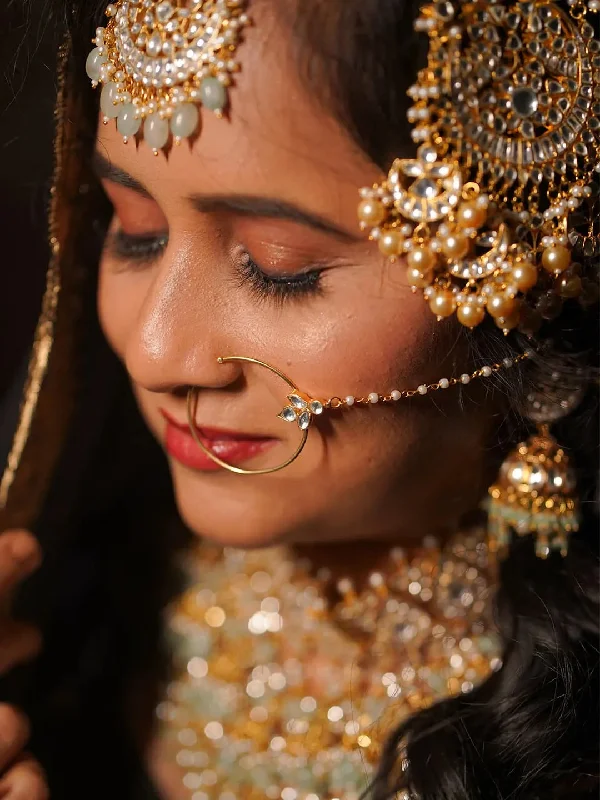 Limited-Time Offer On Elegant Jewelry Pieces Simple Patchi Kundan Nath