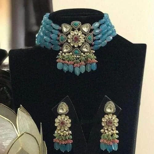 Stunning Statement Jewelry, Unbeatable Discounts Square Victorian Choker Set