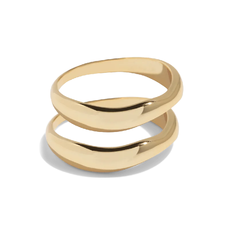 Huge Savings On Premium Jewelry Styles THE DOUBLE TROUBLE RING SET - Solid 14k gold Huge Savings On Premium Jewelry Styles THE DOUBLE TROUBLE RING SET - Solid 14k gold