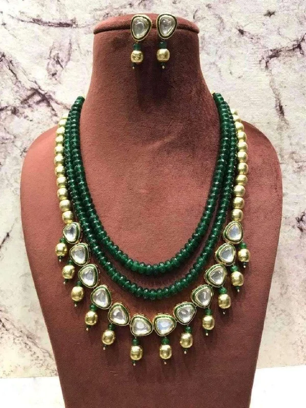 Luxury Jewelry At Budget-Friendly Prices – Grab Yours Now Two Layers Beads Necklace With Triangle Pendant Luxury Jewelry At Budget-Friendly Prices – Grab Yours Now Two Layers Beads Necklace With Triangle Pendant