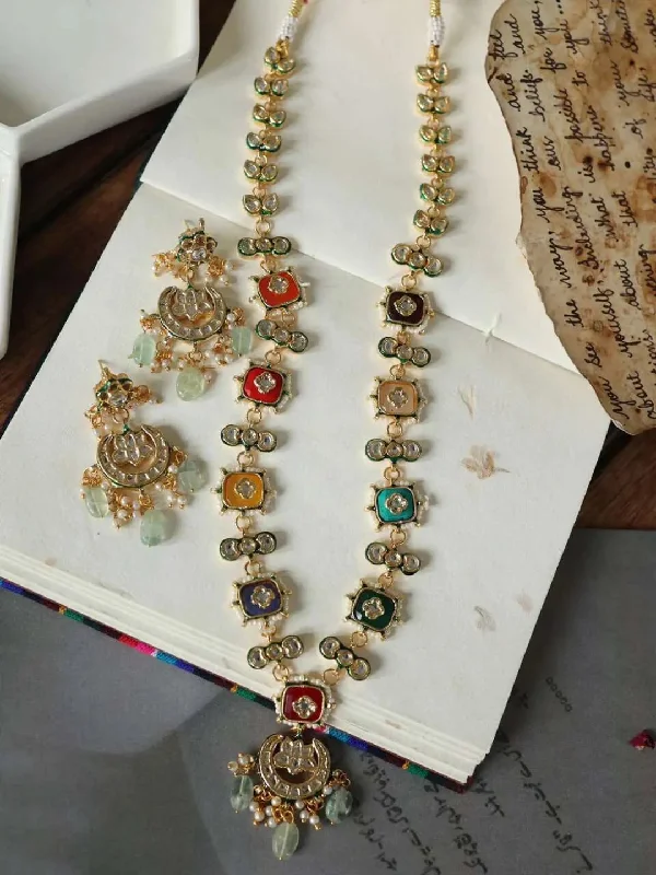 Final Call For Exquisite Jewelry At Reduced Rates Victorian Navratna Traditional Necklace Final Call For Exquisite Jewelry At Reduced Rates Victorian Navratna Traditional Necklace