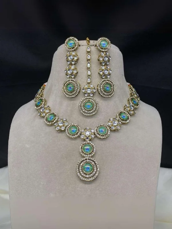 Luxury Jewelry Sale – Elegant Styles At Unbeatable Prices Victorian Round Kundan Studded Heavy Necklace Luxury Jewelry Sale – Elegant Styles At Unbeatable Prices Victorian Round Kundan Studded Heavy Necklace